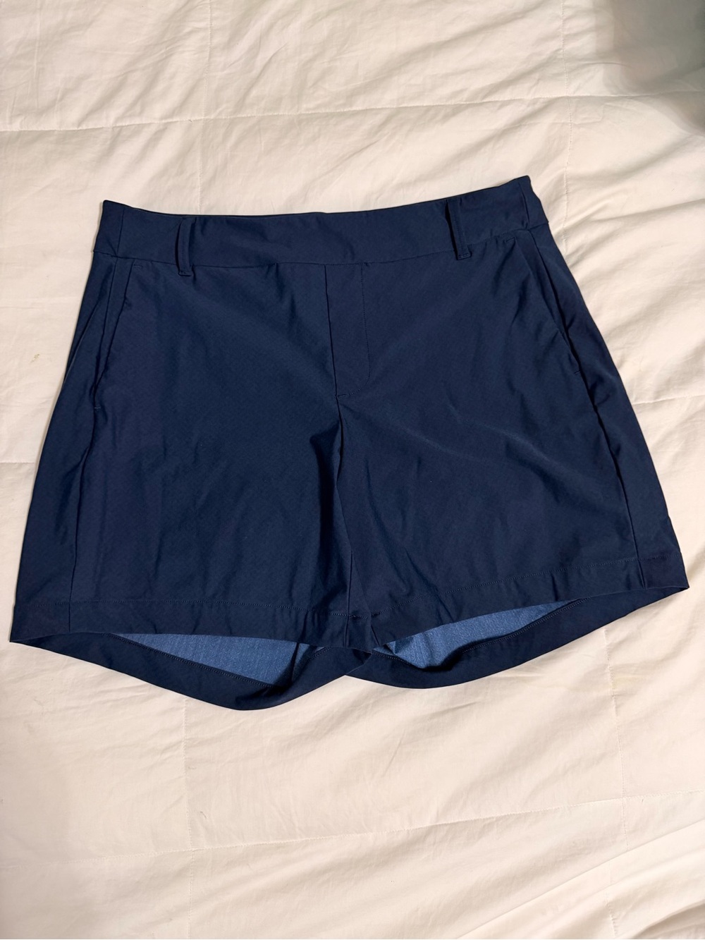 SPANX Navy High-Waist Performance Shorts - Size M